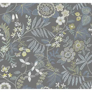 A-Street Prints Marilyn wallpaper, color Light Grey, SKU 4034-72136