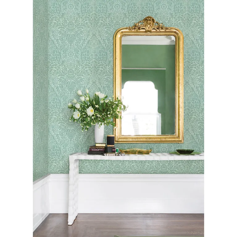 A-Street Prints Maris wallpaper, color Mint, SKU 2973-87369