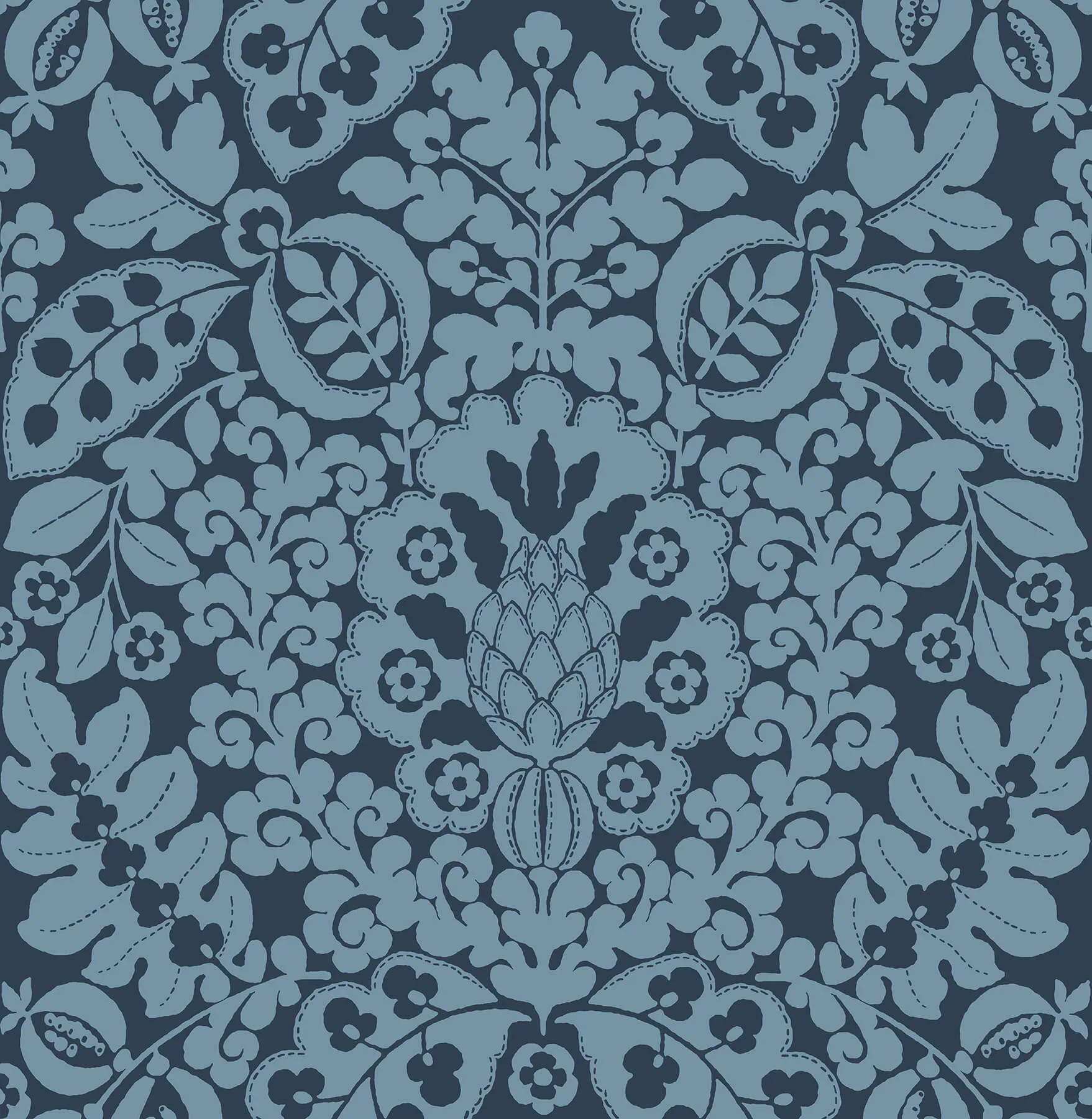 A-Street Prints Marni wallpaper, color Navy, SKU 4081-26334