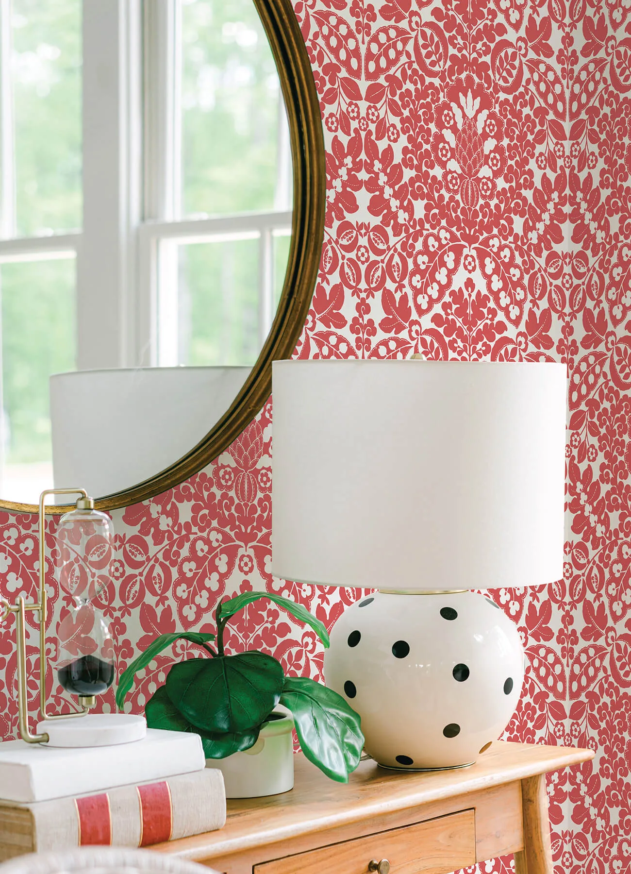A-Street Prints Marni wallpaper, color Red, SKU 4081-26336