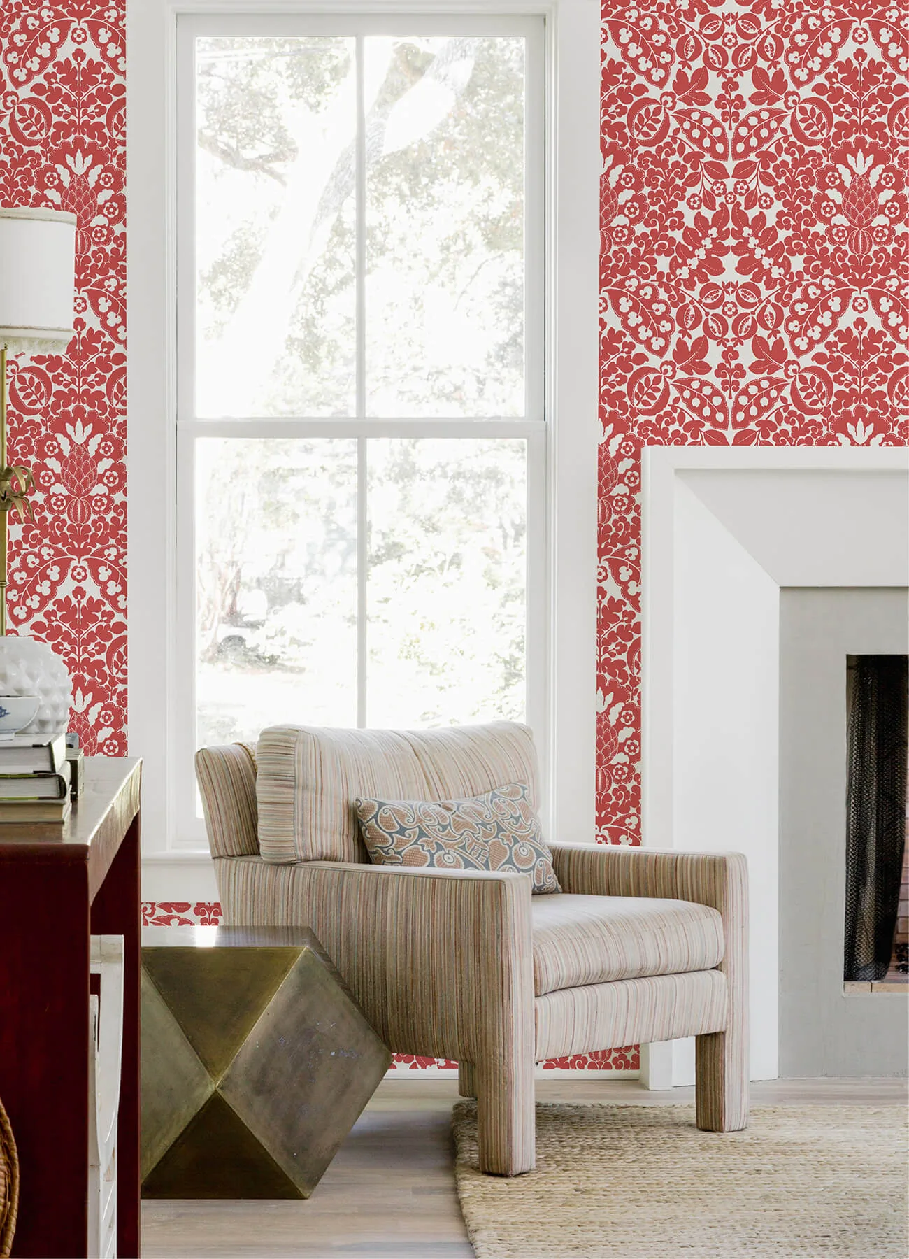 A-Street Prints Marni wallpaper, color Red, SKU 4081-26336