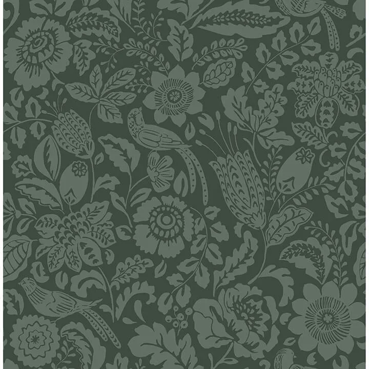 A-Street Prints Marta wallpaper, color Green, SKU 4147-27362
