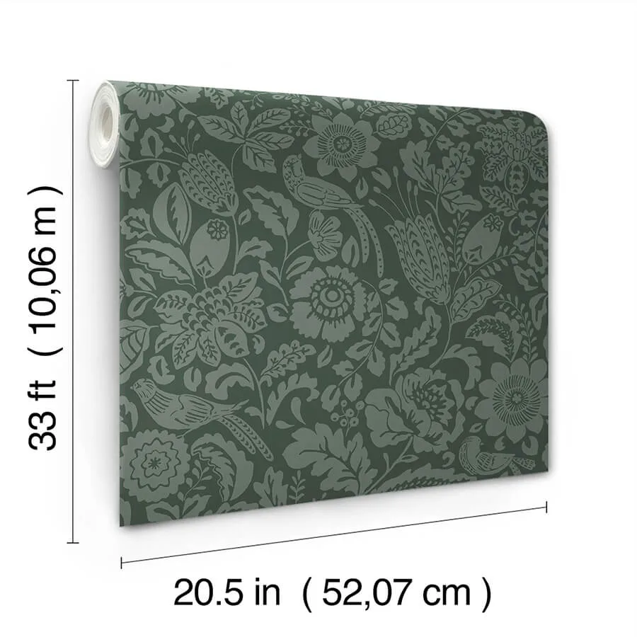 A-Street Prints Marta - Green Wallpaper | Buy Online A-Street Prints Marta wallpaper, color Green, SKU 4147-27362