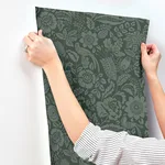A-Street Prints Marta - Green Wallpaper | Buy Online A-Street Prints Marta wallpaper, color Green, SKU 4147-27362