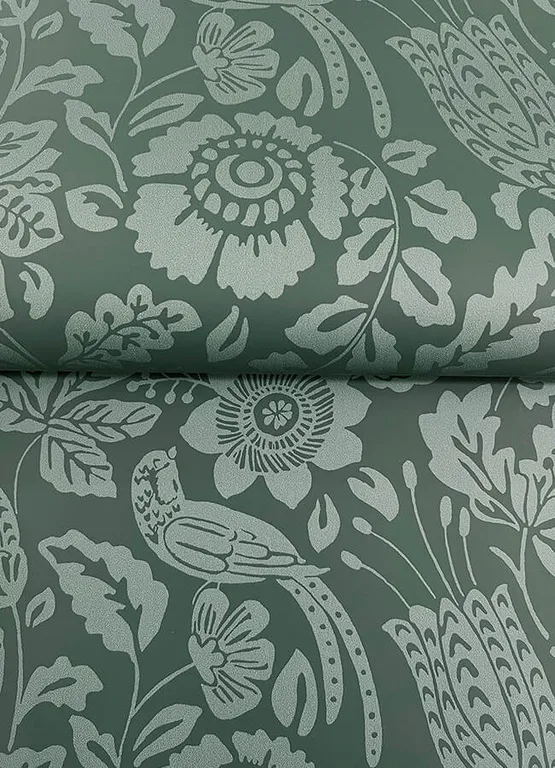 A-Street Prints Marta wallpaper, color Green, SKU 4147-27362