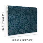 A-Street Prints Marta - Navy Wallpaper | Buy Online A-Street Prints Marta wallpaper, color Navy, SKU 4147-27360