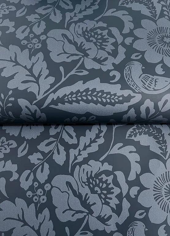 A-Street Prints Marta wallpaper, color Navy, SKU 4147-27360