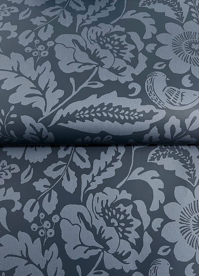 A-Street Prints Marta - Navy Wallpaper | Buy Online A-Street Prints Marta wallpaper, color Navy, SKU 4147-27360