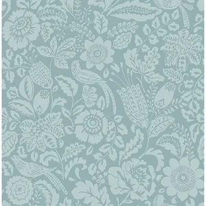 A-Street Prints Marta wallpaper, color Teal, SKU 4147-27363