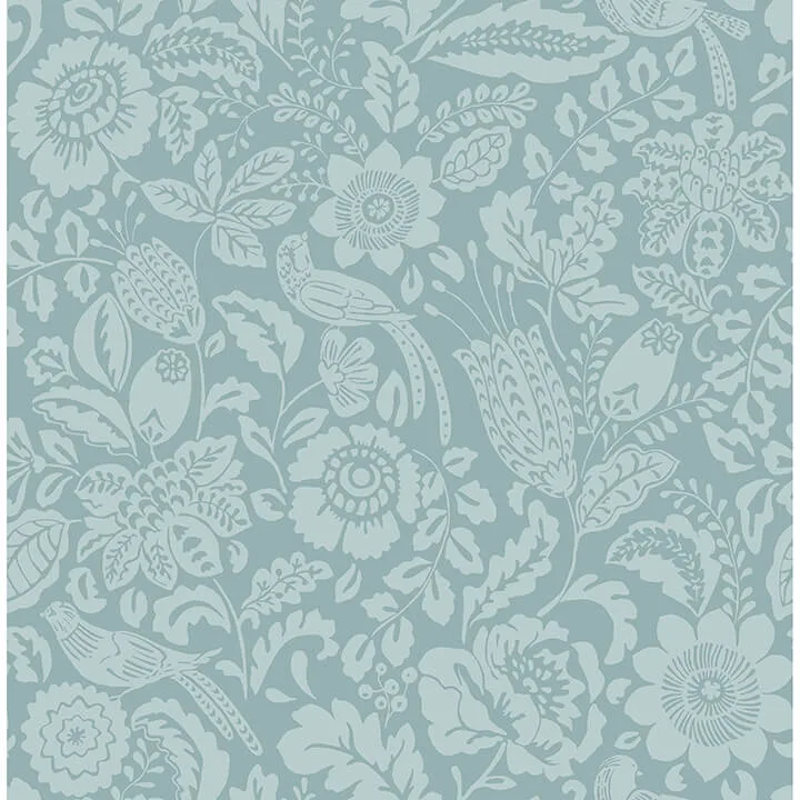 A-Street Prints Marta wallpaper, color Teal, SKU 4147-27363