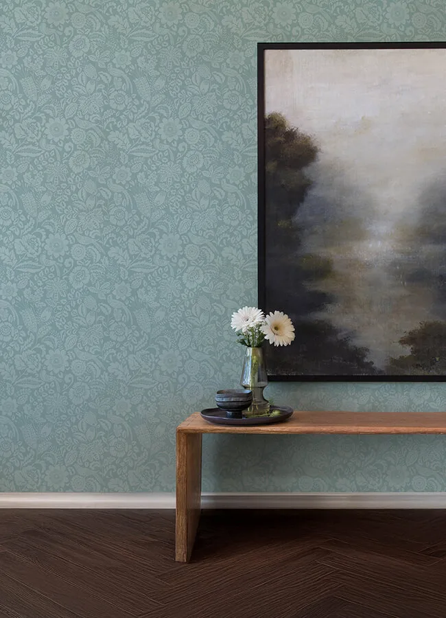 A-Street Prints Marta wallpaper, color Teal, SKU 4147-27363