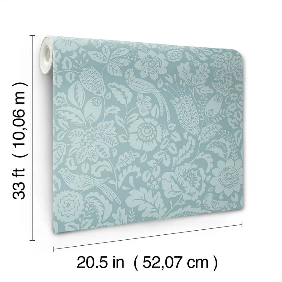 A-Street Prints Marta - Teal Wallpaper | Buy Online A-Street Prints Marta wallpaper, color Teal, SKU 4147-27363