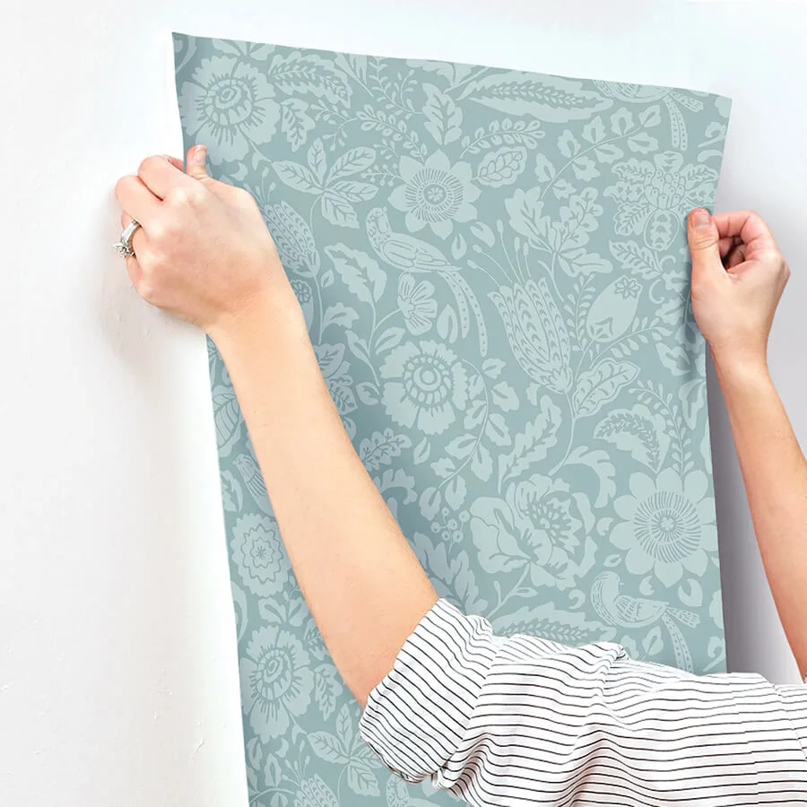 A-Street Prints Marta - Teal Wallpaper | Buy Online A-Street Prints Marta wallpaper, color Teal, SKU 4147-27363