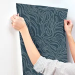 A-Street Prints Massar wallpaper, color Teal, SKU 4177-27707