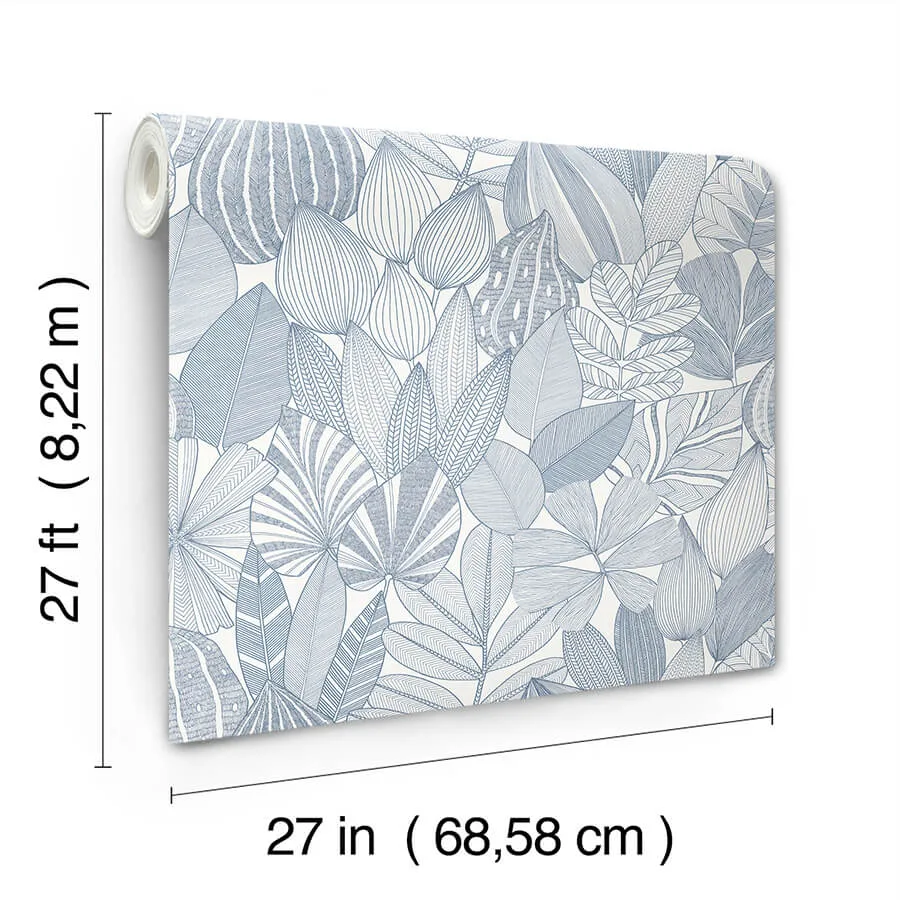 A-Street Prints Mathias wallpaper, color Blue, SKU 4155-72812