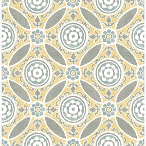 A-Street Prints Maya wallpaper, color Yellow, SKU 2744-24114
