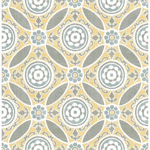 A-Street Prints Maya wallpaper, color Yellow, SKU 2744-24114