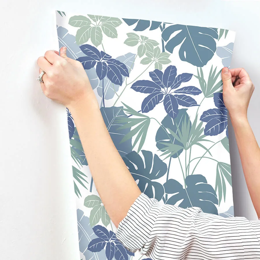 A-Street Prints Medellin - Blue Wallpaper | Buy Online A-Street Prints Medellin wallpaper, color Blue, SKU 4122-72411