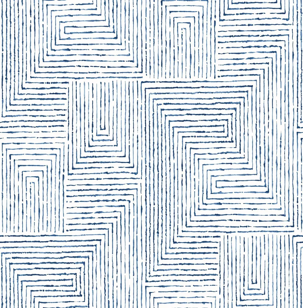 A-Street Prints Merritt wallpaper, color Indigo, SKU 2964-25955
