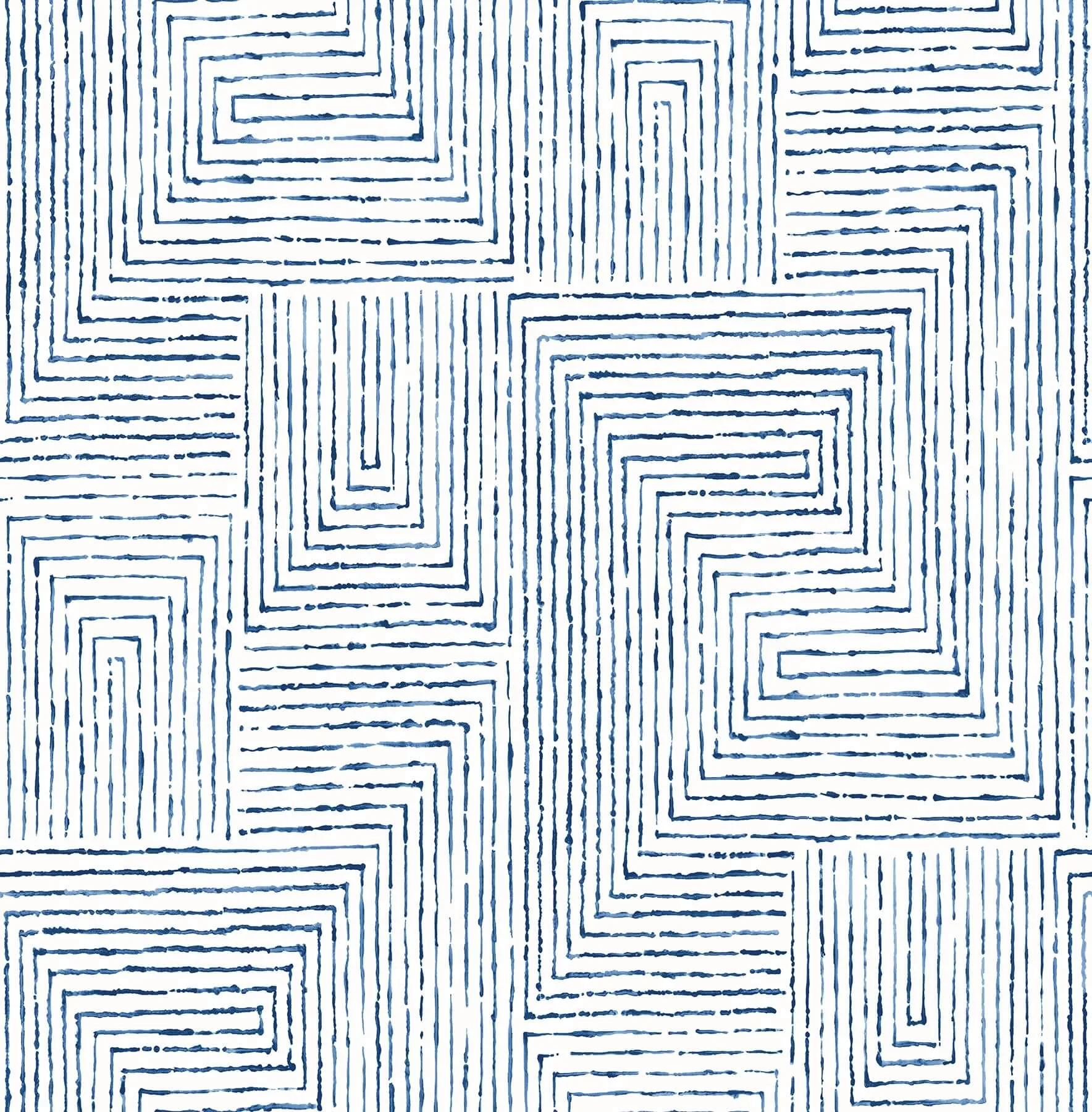 A-Street Prints Merritt wallpaper, color Indigo, SKU 2964-25955