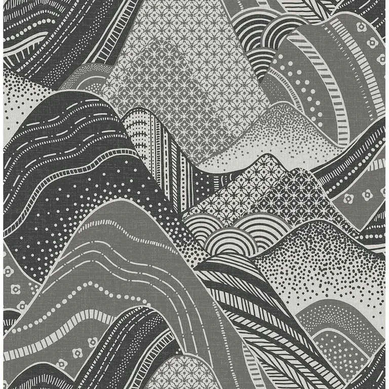 A-Street Prints Meru wallpaper, color Dark Grey, SKU 2764-24331