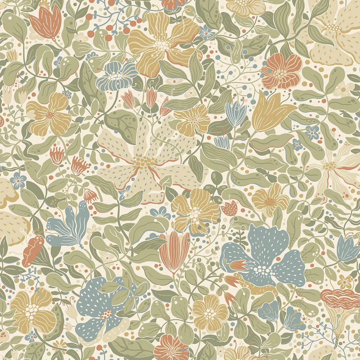 A-Street Prints Midsommar wallpaper, color Light Green, SKU 4111-63017