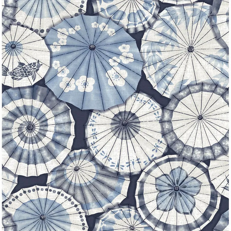 A-Street Prints Mikado wallpaper, color Blue, SKU 2764-24361