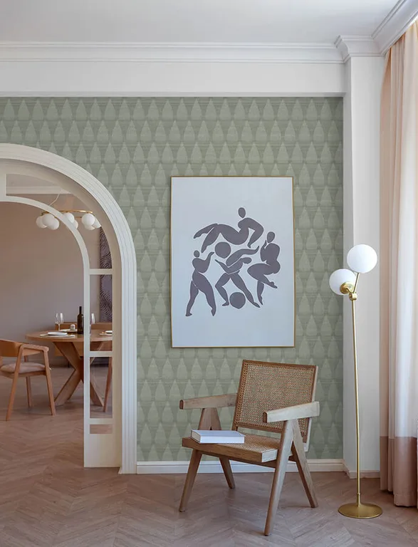 A-Street Prints Mirko wallpaper, color Sage, SKU 4141-27146