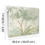 A-Street Prints Mistwood wallpaper, color Green, SKU 4177-27751