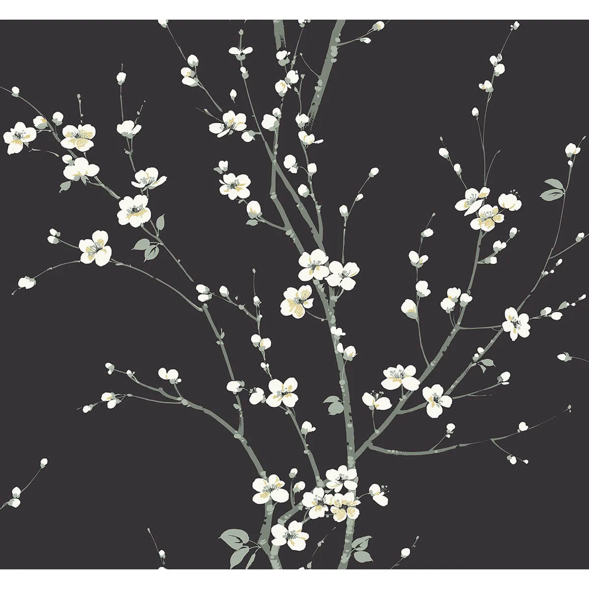 A-Street Prints Monterey wallpaper, color Black, SKU 2927-81800