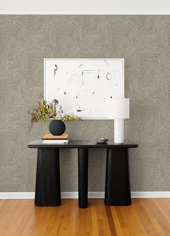 A-Street Prints Mortenson wallpaper, color Taupe, SKU 4034-72140