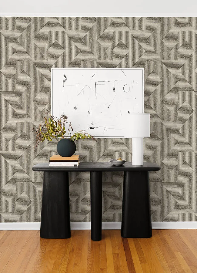 A-Street Prints Mortenson - Taupe Wallpaper | Buy Online A-Street Prints Mortenson wallpaper, color Taupe, SKU 4034-72140