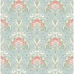 A-Street Prints Mucha - Light Blue Wallpaper | Buy Online A-Street Prints Mucha wallpaper, color Light Blue, SKU 2970-26152