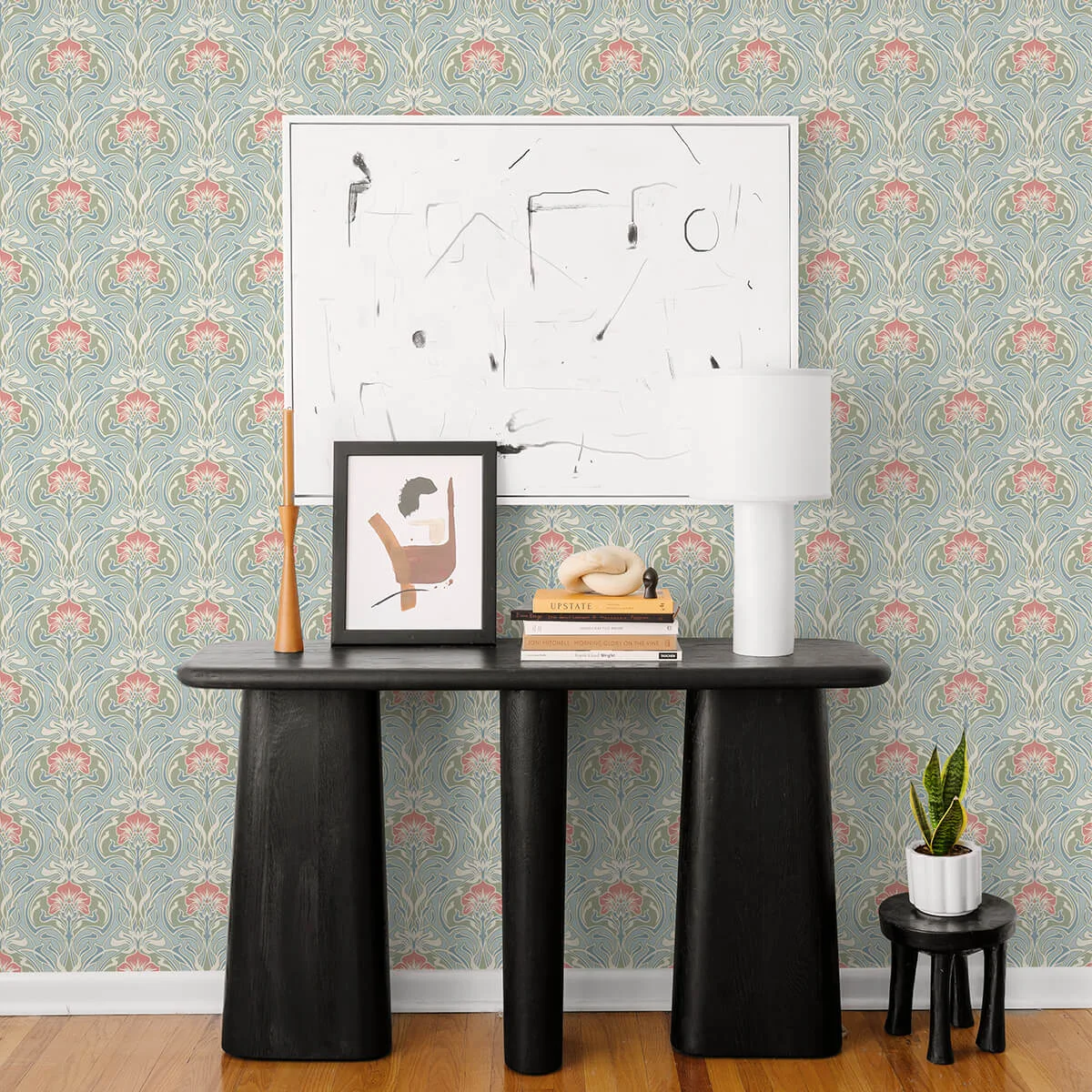 A-Street Prints Mucha wallpaper, color Light Blue, SKU 2970-26152