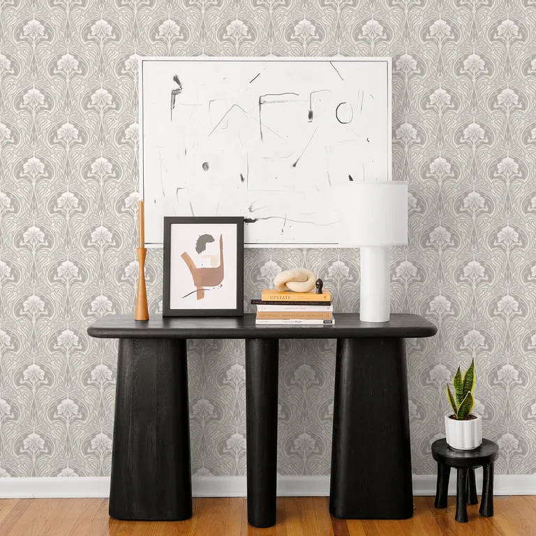 A-Street Prints Mucha wallpaper, color Off White, SKU 2970-26149
