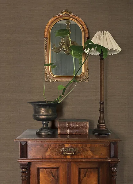 A-Street Prints Mycroft wallpaper, color Chestnut, SKU 4173-82102