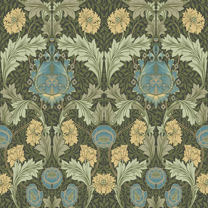A-Street Prints Myrtle wallpaper, color Dark Green, SKU 4171-82060