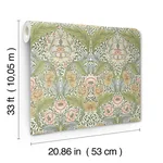 A-Street Prints Myrtle wallpaper, color Green, SKU 4171-82058