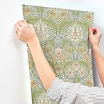 A-Street Prints Myrtle wallpaper, color Green, SKU 4171-82058