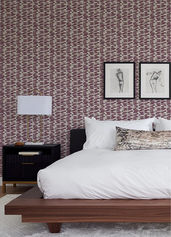 A-Street Prints Myrtle wallpaper, color Purple, SKU 4120-26846