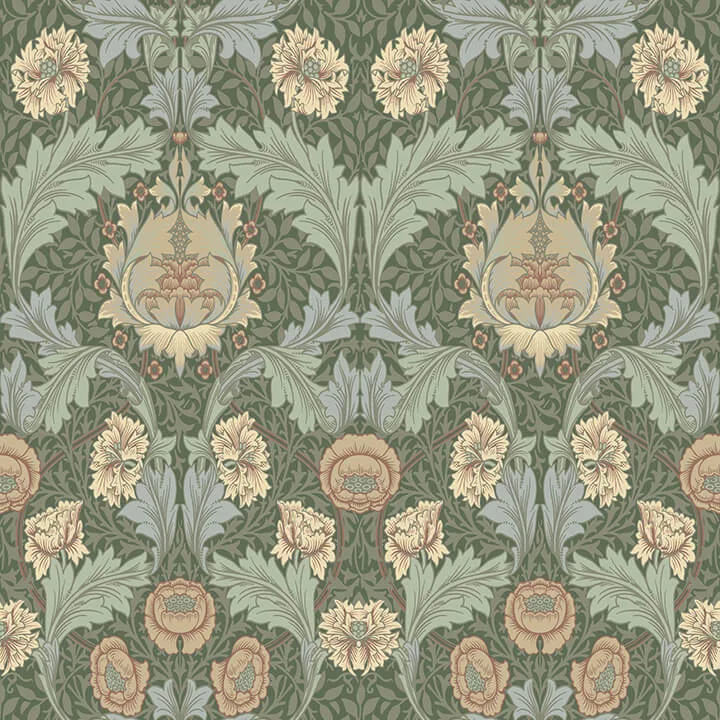 A-Street Prints Myrtle wallpaper, color Sea Green, SKU 4171-82059
