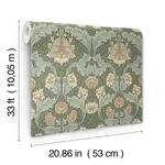 A-Street Prints Myrtle wallpaper, color Sea Green, SKU 4171-82059