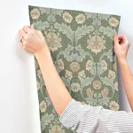 A-Street Prints Myrtle wallpaper, color Sea Green, SKU 4171-82059