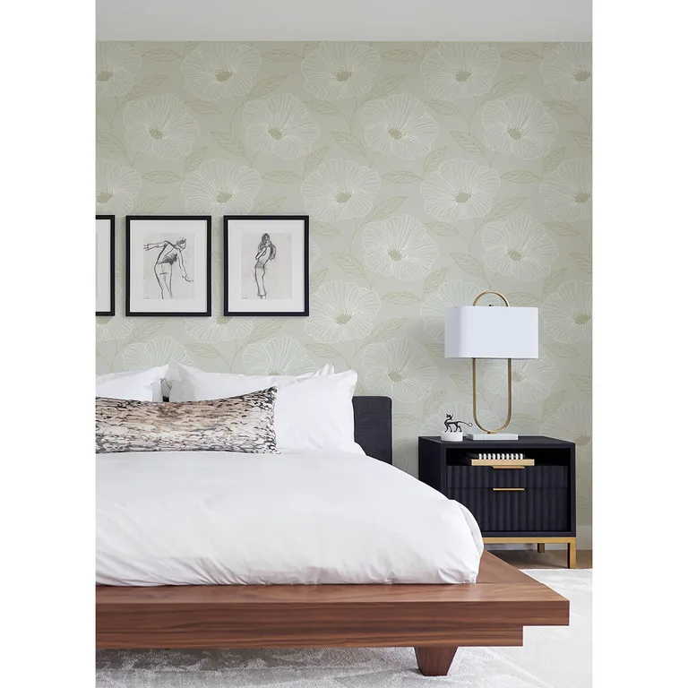 A-Street Prints Mythic wallpaper, color Dove, SKU 2973-91131