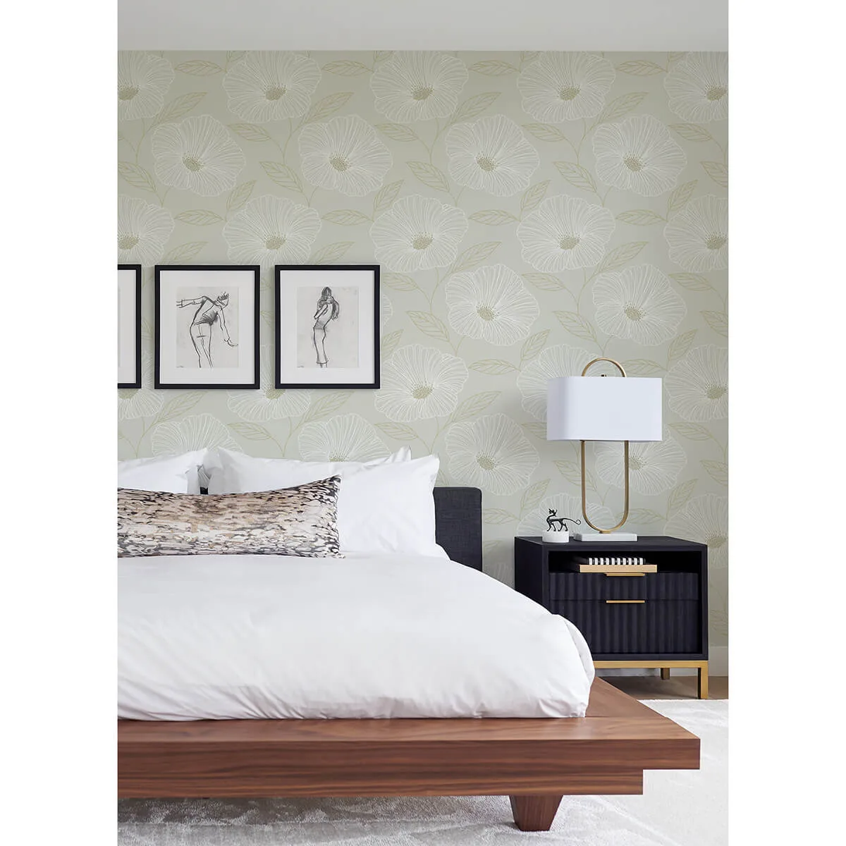 A-Street Prints Mythic wallpaper, color Dove, SKU 2973-91131