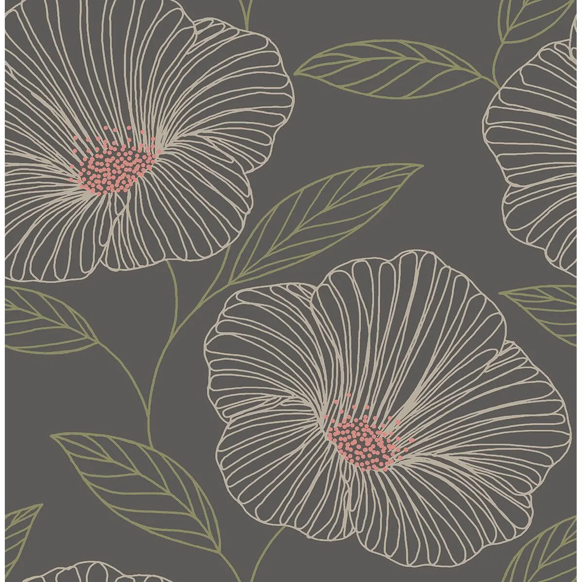 A-Street Prints Mythic wallpaper, color Grey, SKU 2764-24319