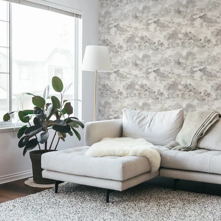 A-Street Prints Nara wallpaper, color Grey, SKU 2975-87548