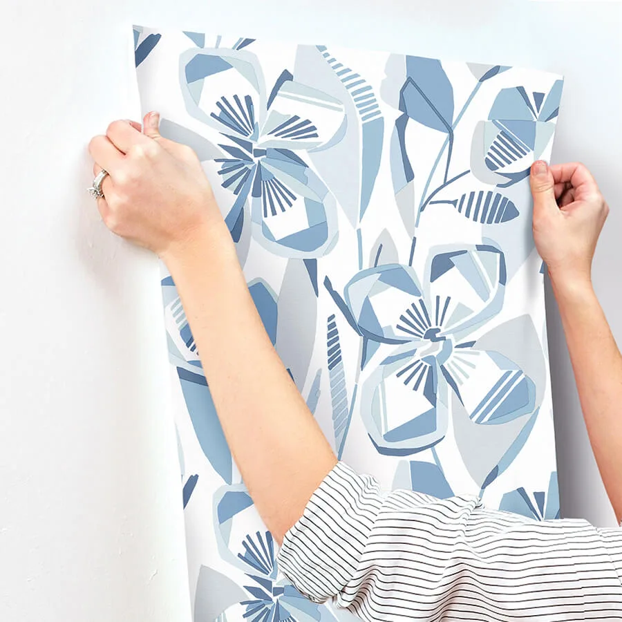 A-Street Prints Nathalie - Blue Wallpaper | Buy Online A-Street Prints Nathalie wallpaper, color Blue, SKU 4135-27281