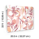 A-Street Prints Nathalie - Coral Wallpaper | Buy Online A-Street Prints Nathalie wallpaper, color Coral, SKU 4135-27279