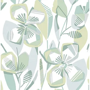 A-Street Prints Nathalie wallpaper, color Light Green, SKU 4135-27282
